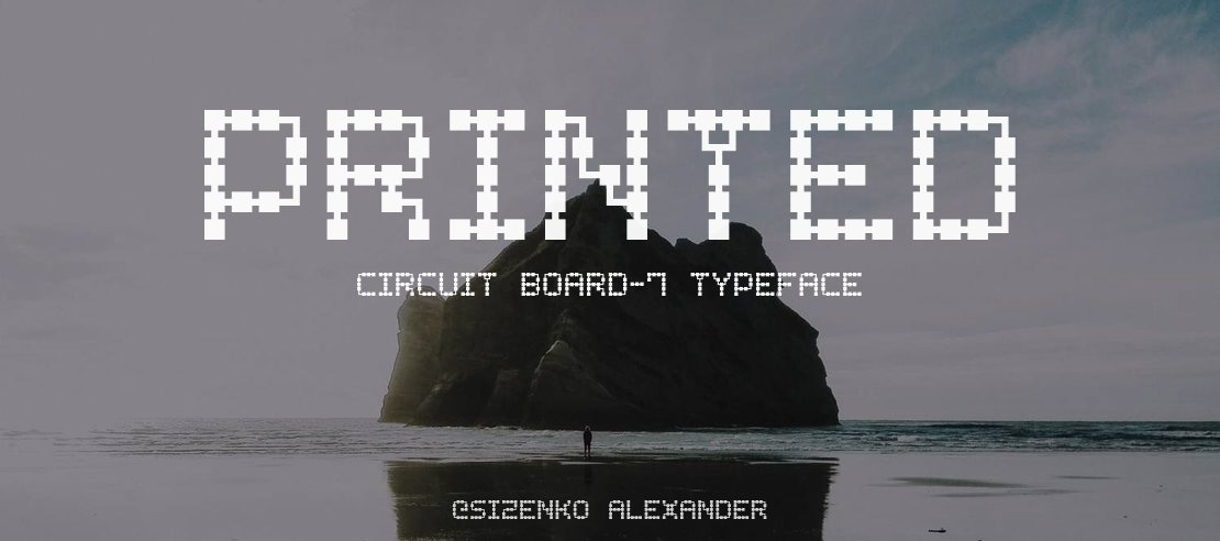 Printed Circuit Board-7 Font