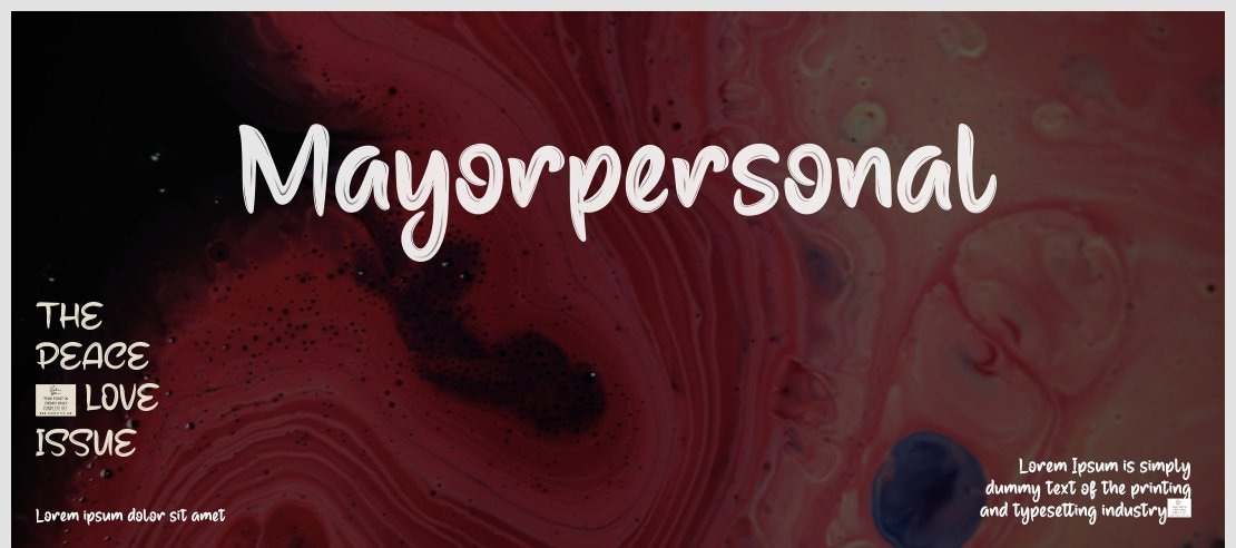 Mayorpersonal Font