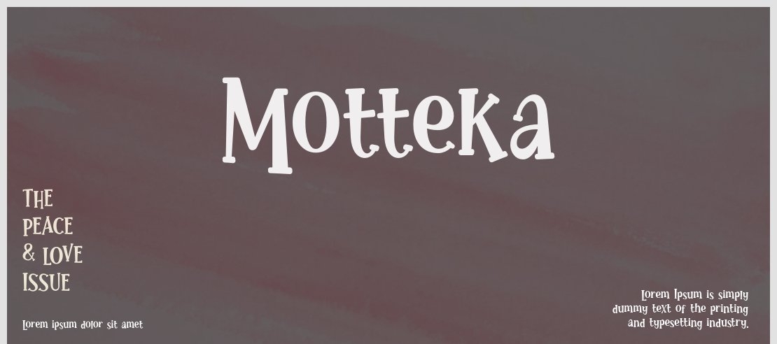 Motteka Font