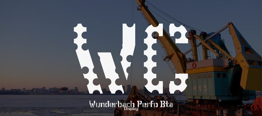 WC Wunderbach Perfo Bta Font Family