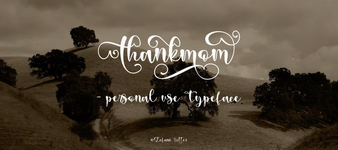 Thankmom - personal use Font