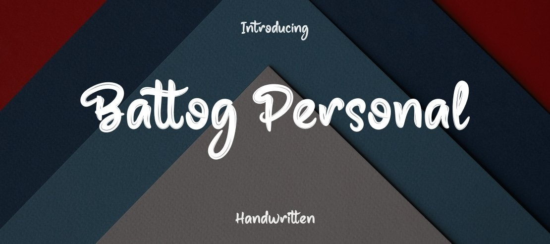 Battog Personal Font