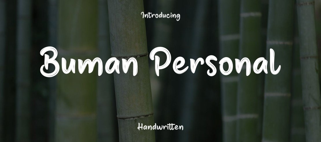 Buman Personal Font