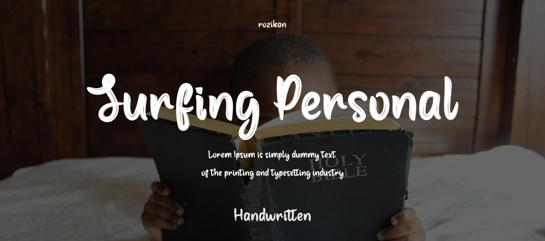 Surfing Personal Font