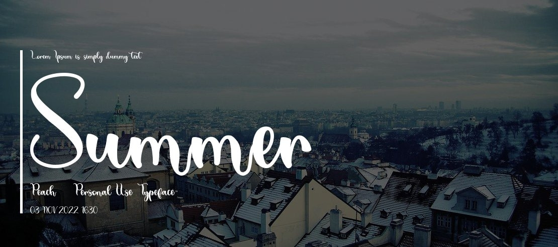 Summer Peach - Personal Use Font