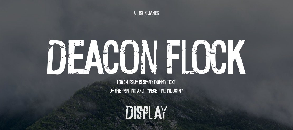 Deacon Flock Font