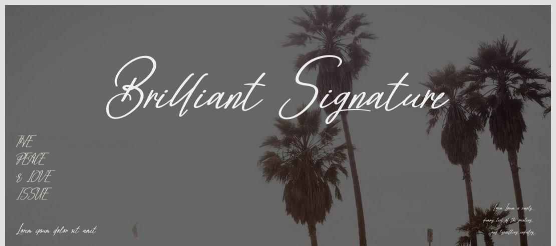 Brilliant Signature Font