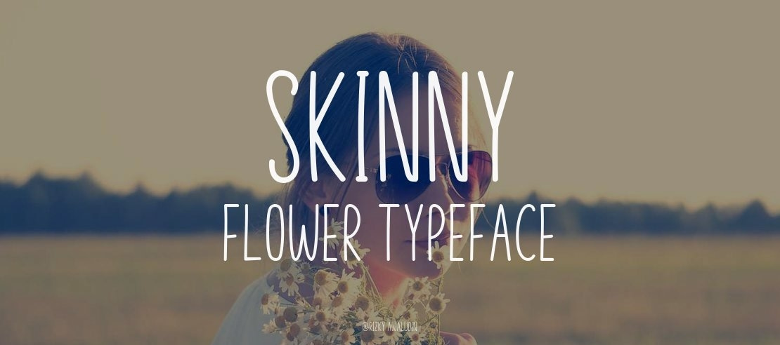 Skinny Flower Font Family