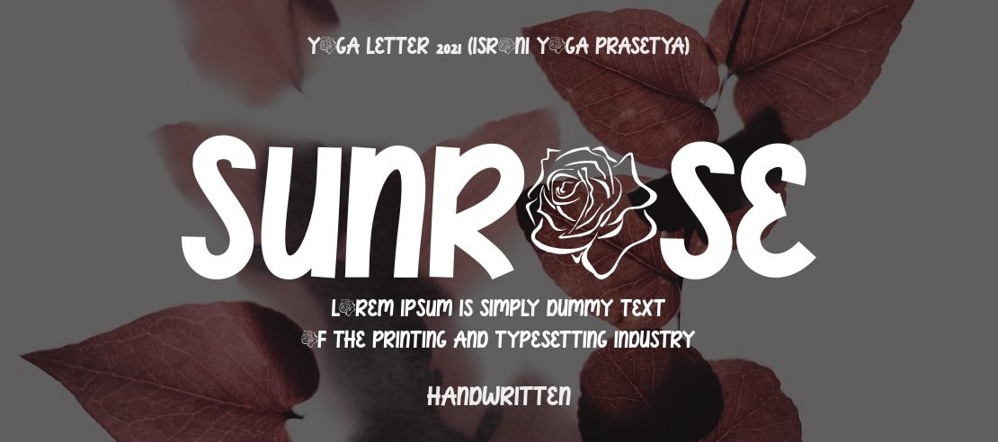 Sunrose Font