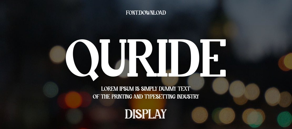 Quride Font