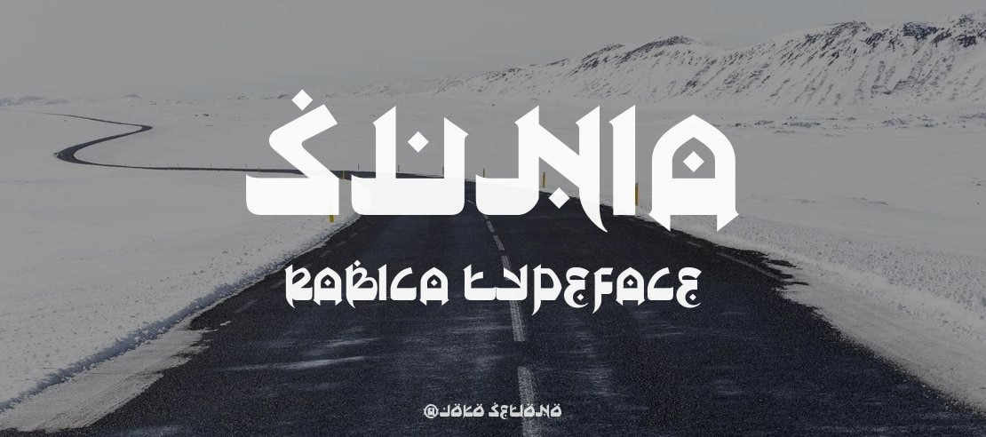 Sunia Rabica Font