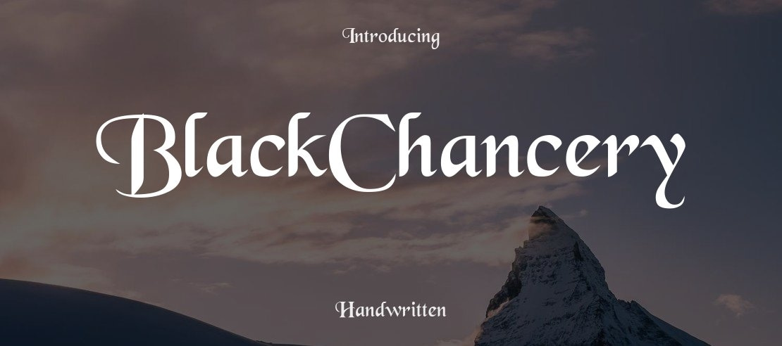 BlackChancery Font