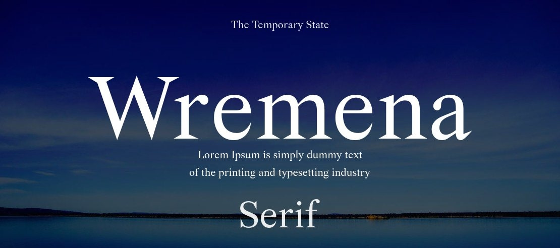 Wremena Font Family