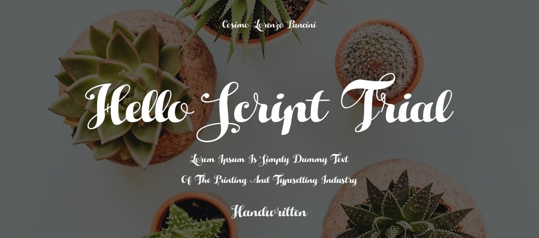 Hello Script Trial Font