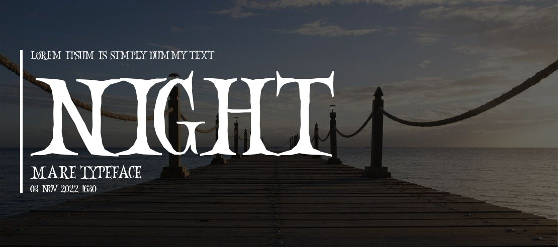 Night Mare Font