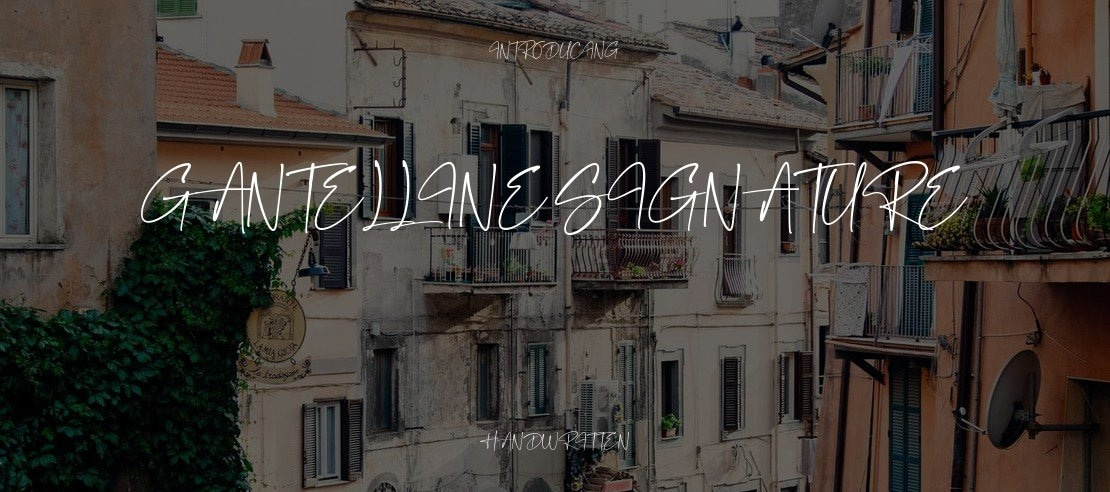 Gantelline Signature Font