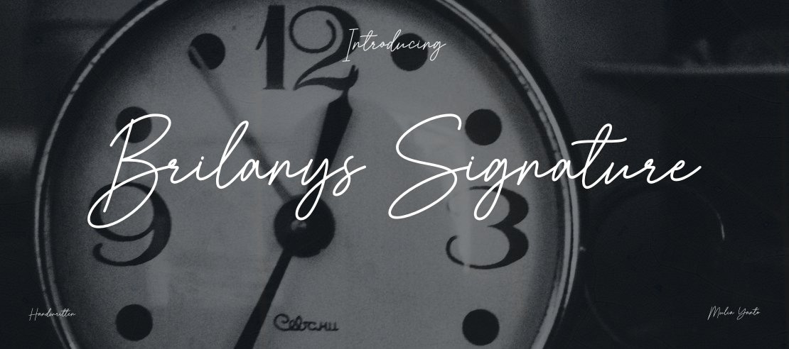 Brilanys Signature Font