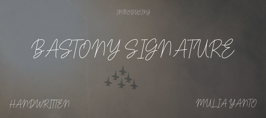 Bastony Signature Font