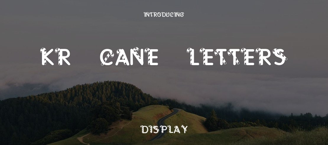 KR Cane Letters Font