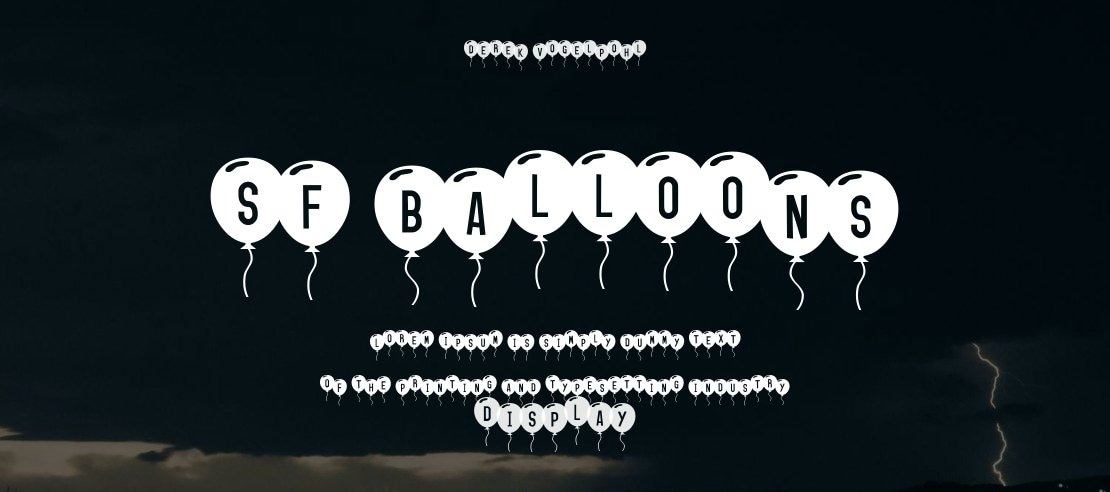 SF Balloons Font Family