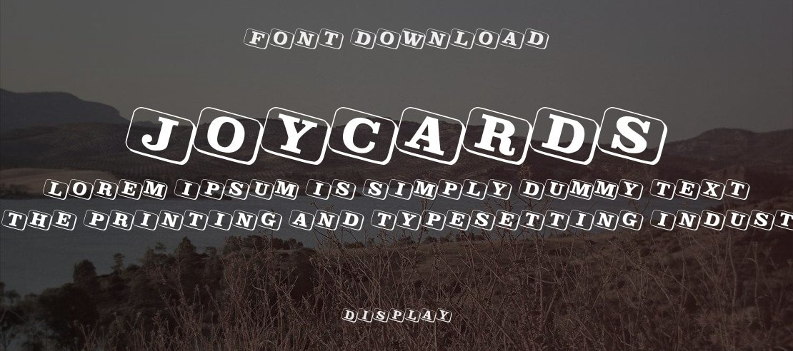 JoyCards Font