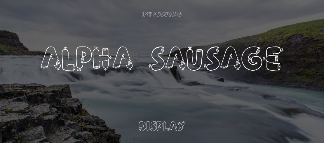 Alpha Sausage Font