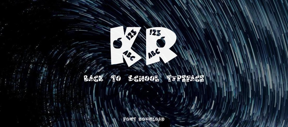 KR Back To School Font