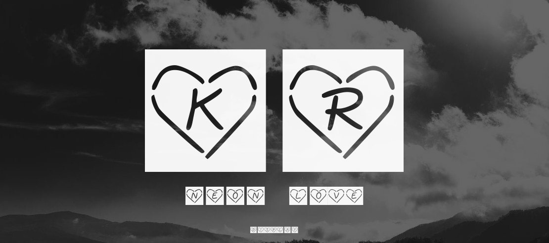 KR Neon Love Font