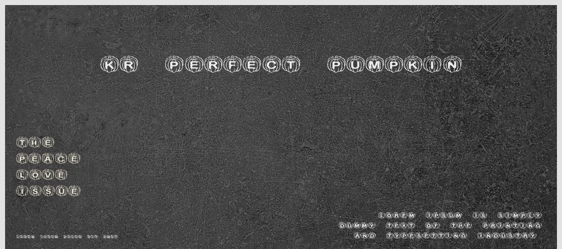 KR Perfect Pumpkin Font