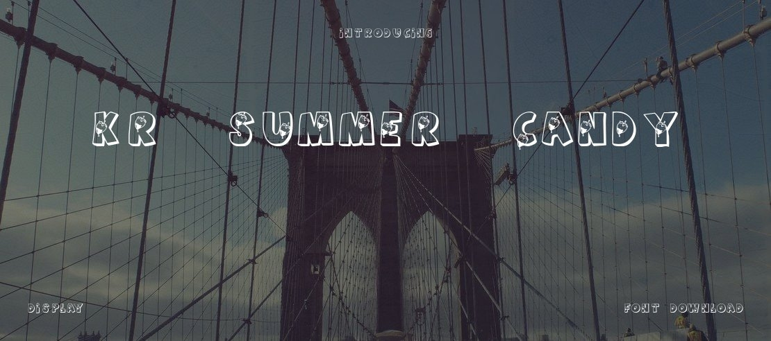 KR Summer Candy Font