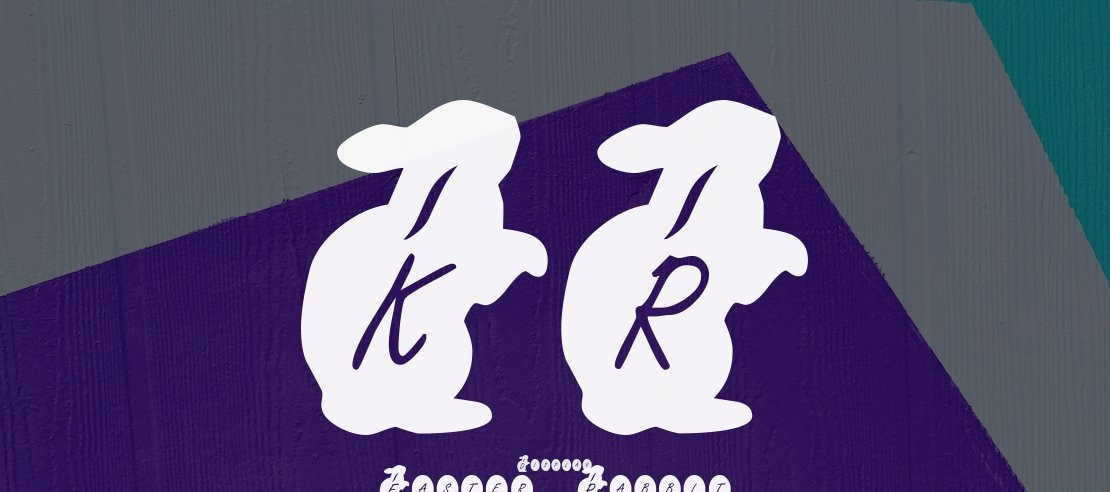 KR Easter Rabbit Font