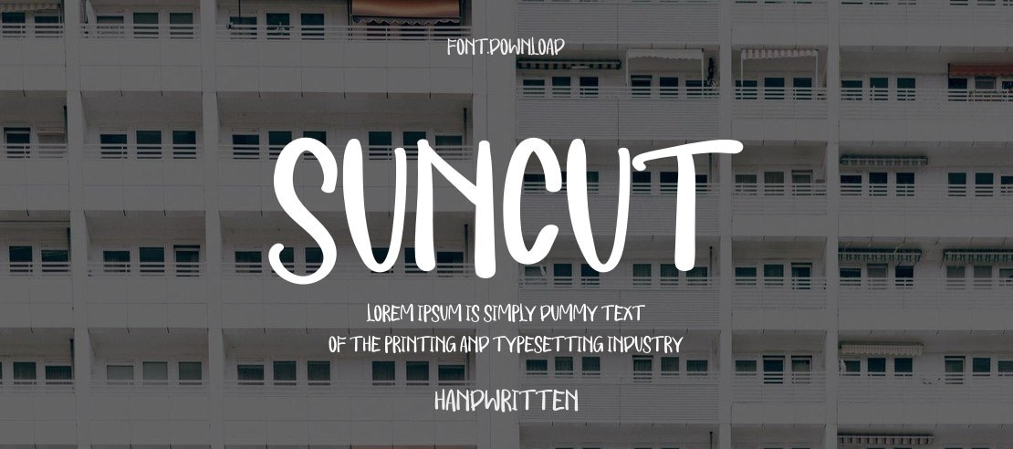 SUNCUT Font