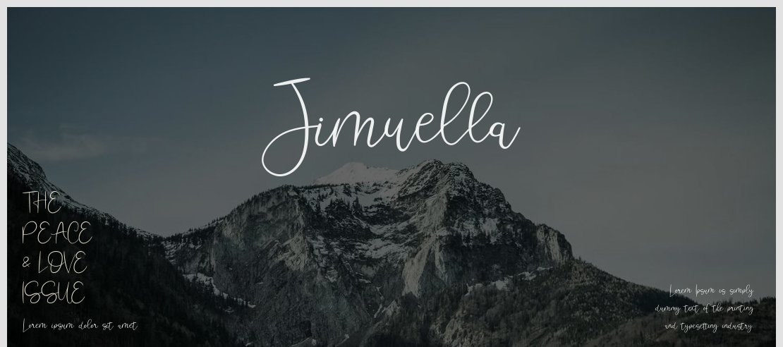 Jimuella Font