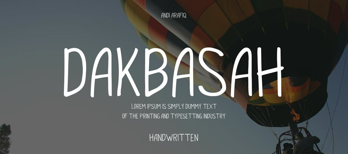 DAKBASAH Font