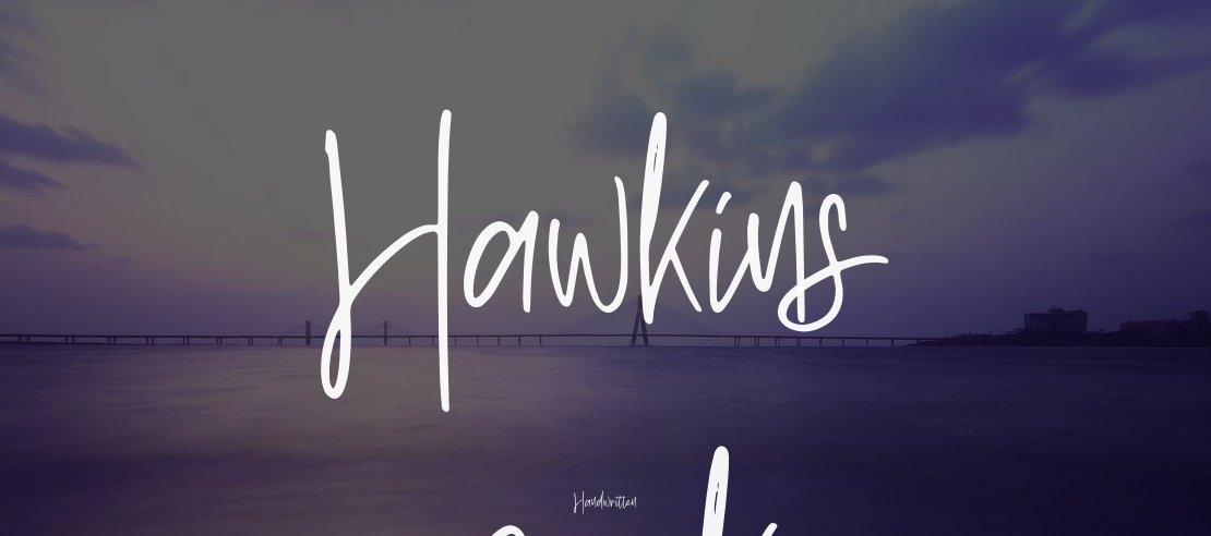 Hawkins park Font