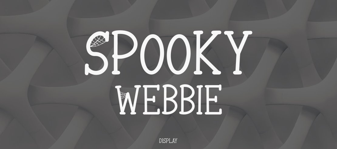 Spooky Webbie Font