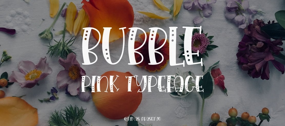 Bubble Pink Font