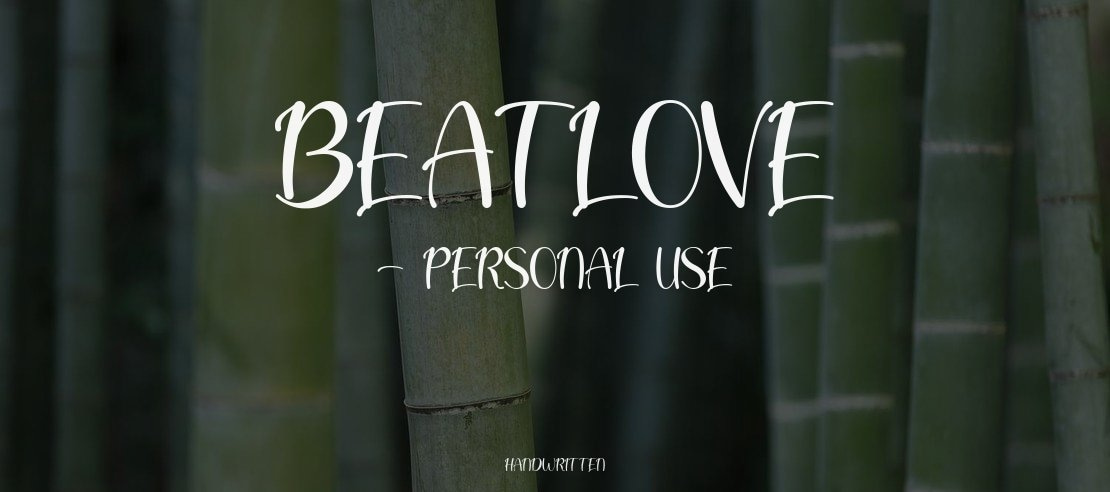 Beatlove - Personal Use Font