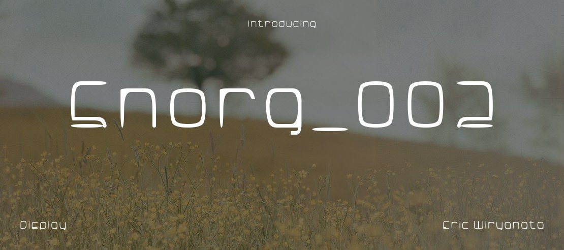 Snorg_002 Font