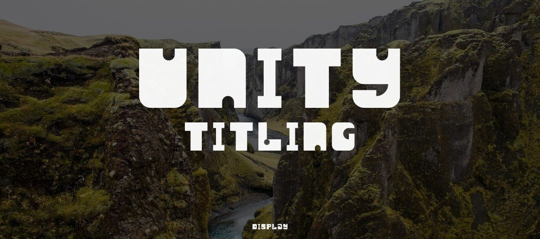 Unity Titling Font