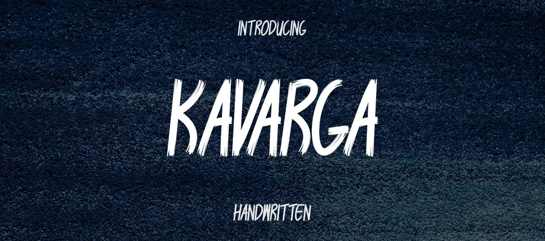 KAVARGA Font Family