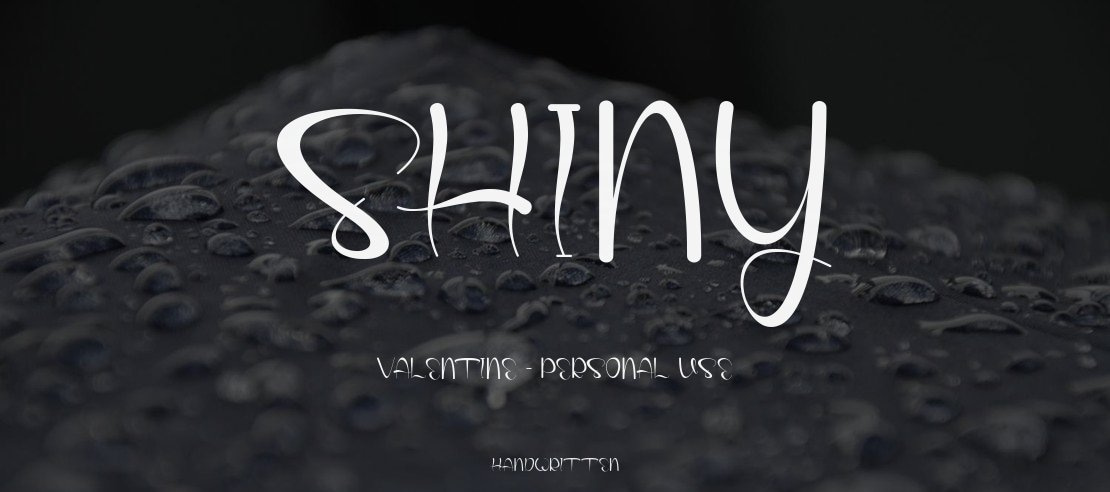 Shiny Valentine - Personal Use Font