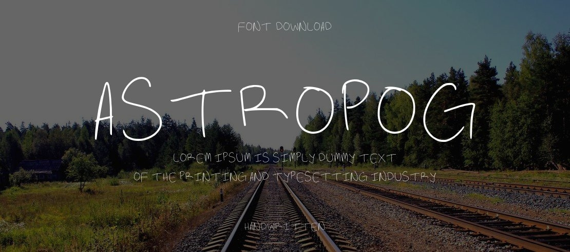 Astropog Font