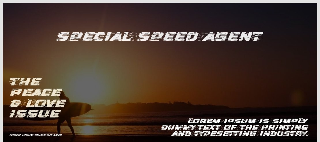 Special Speed Agent Font