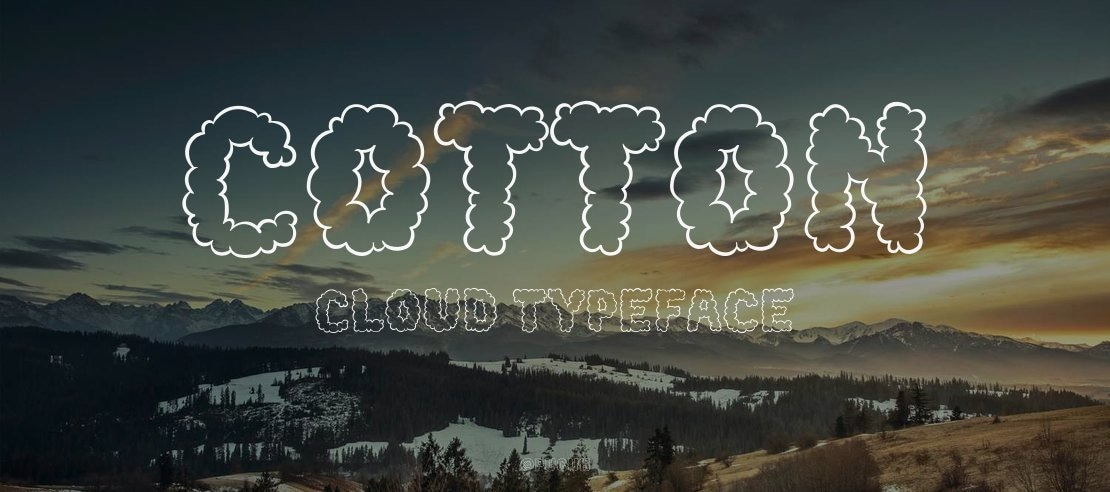 Cotton Cloud Font