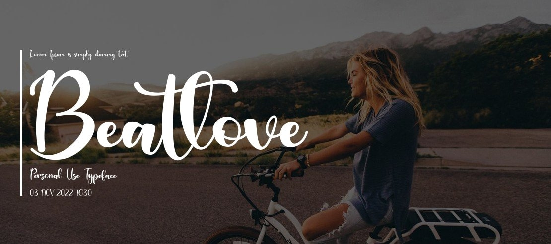 Beatlove -Personal Use Font