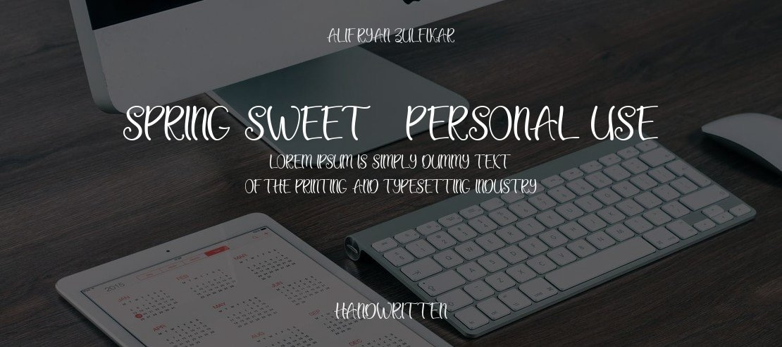 Spring Sweet - Personal Use Font