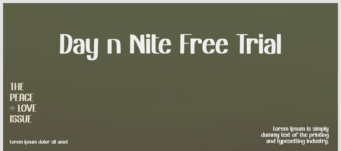 Day n Nite Free Trial Font