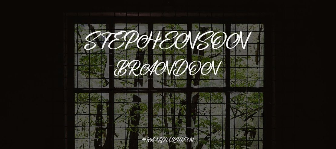 Stephenson Brandon Font