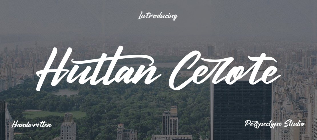 Huttan Cerote Font